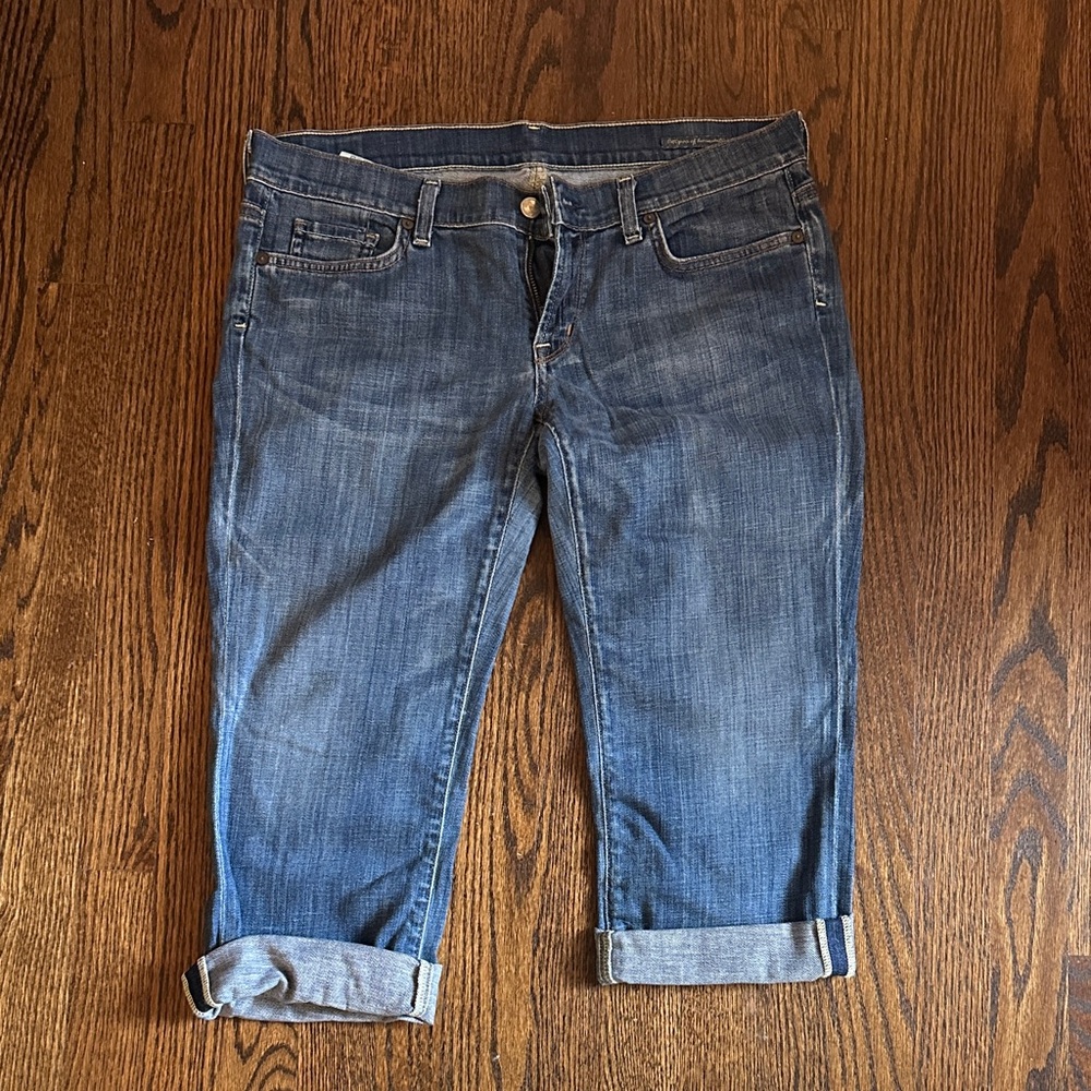 Citizens Of Humanity Classic Blue Cropped Jeans